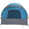 vidaXL Tente de camping de cabine 4 personnes bleu imperméable
