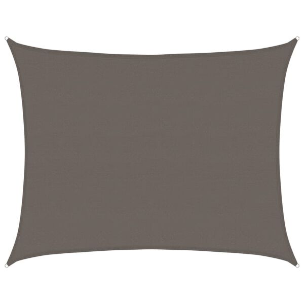 vidaXL Voile d'ombrage 160 g/m&sup2; Anthracite 6x8 m PEHD