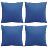 vidaXL Coussins décoratifs lot de 4 bleu royal 60x60 cm tissu