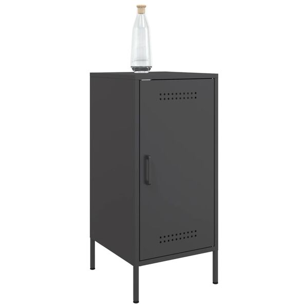 vidaXL Buffet noir 36x39x79 cm acier