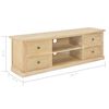 vidaXL Meuble TV 120x30x40 cm Bois