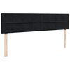 VidaXL Cadre de lit ottoman avec matelas noir 160x200 cm velours