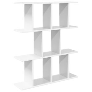 vidaXL &Eacute;tag&egrave;re Murale Blanc 102 x 20 x 96 cm Bois d'ing&eacute;nierie