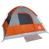 vidaXL Tente de camping &agrave; d&ocirc;me 4 personnes orange imperm&eacute;able