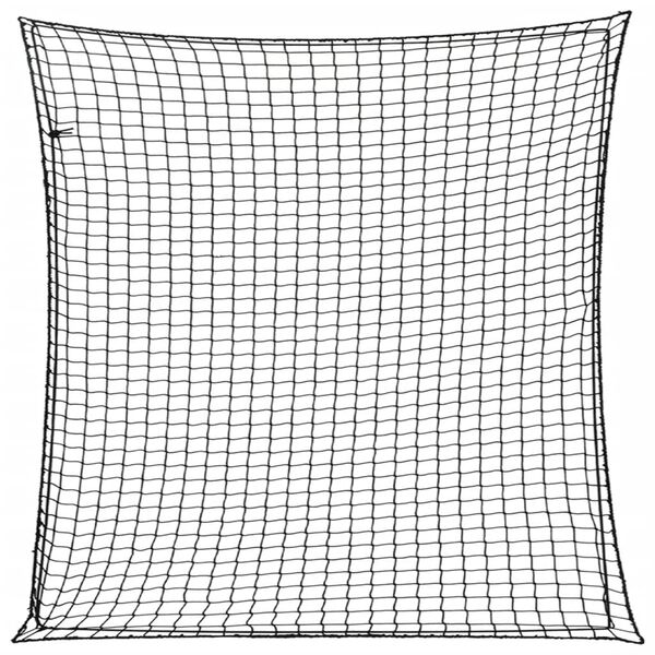 vidaXL Filet pour remorque avec corde &eacute;lastique noir 4x4 m PP