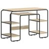 vidaXL Bureau avec rangement Ch&ecirc;ne Sonoma 113,5 x 52 x 75,5 cm