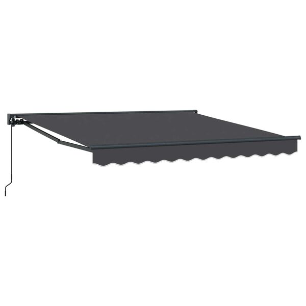 vidaXL Auvent R&eacute;tractable Anthracite 300 x 250 cm Aluminium et Tissu
