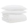 vidaXL Duvet d'hiver avec oreiller 3 pi&egrave;ces Blanc Plume de canard