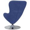 vidaXL Fauteuil &oelig;uf Bleu police Velours