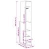 vidaXL Garde-robe ch&ecirc;ne artisanal 30x50x200 cm bois d'ing&eacute;nierie