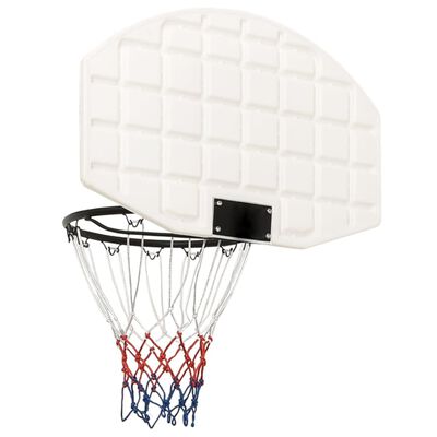vidaXL Panneau de basket-ball Blanc 71x45x2 cm Polyéthylène
