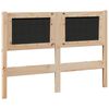 vidaXL T&ecirc;te de lit Autre Marron 135 cm Bois massif en pin