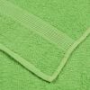 vidaXL Serviettes 10 pcs FROGN vert pomme 100x200 cm 100% coton
