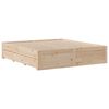 vidaXL Lit biblioth&egrave;que sans matelas 180x200 cm bois massif de pin