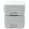 vidaXL Toilette de Camping Gris et blanc 41,5 x 36,5 x 42 cm