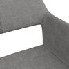 vidaXL Chaise pivotante de bureau Gris clair Tissu