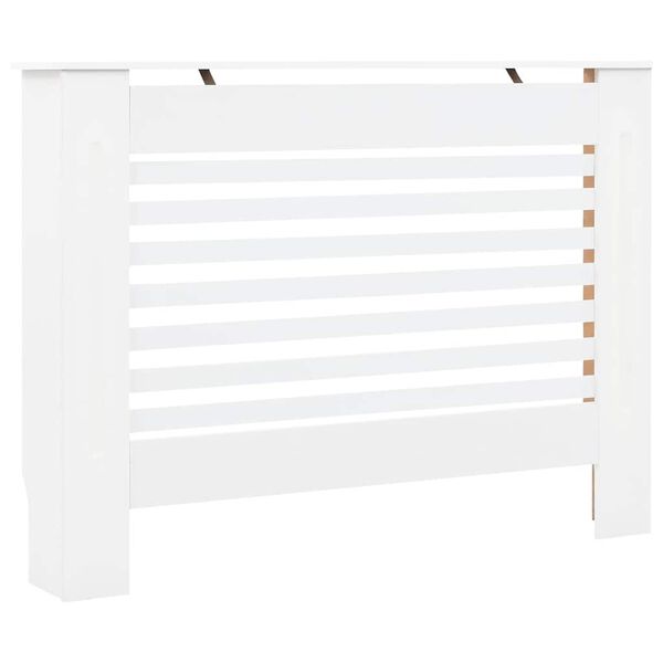 vidaXL Cache-radiateurs 2 pcs Blanc 112x19x81,5 cm MDF