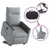vidaXL Fauteuil inclinable électrique gris clair tissu