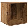 vidaXL Bo&icirc;te d'albums vinyles Bois de ch&ecirc;ne 37 x 36,5 x 38 cm