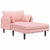 vidaXL Grande m&eacute;ridienne Rose Boucl&eacute;