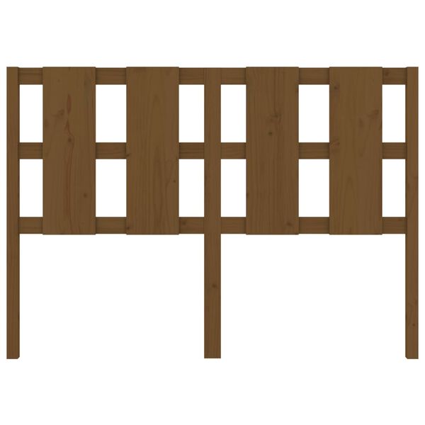 vidaXL Tête de lit Marron miel 145,5x4x100 cm Bois massif de pin