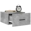 vidaXL Tables de chevet murales 2 pcs gris b&eacute;ton 35x35x20 cm