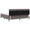 vidaXL Lit &agrave; ressorts avec matelas Gris 200 x 200 cm Simili cuir