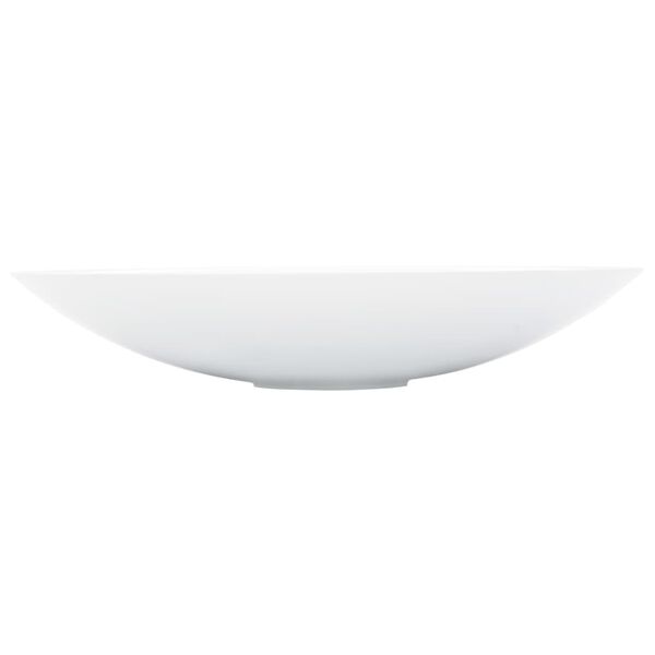 vidaXL Lavabo 59,3x35,1x10,7 cm Fonte minérale/marbre Blanc