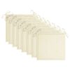 vidaXL Chaises de jardin lot de 8 avec coussins cr&egrave;me Bois teck massif