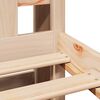 vidaXL Lit biblioth&egrave;que sans matelas 90x190 cm bois de pin massif