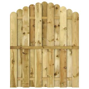 vidaXL Portail de jardin Bois de pin impr&eacute;gn&eacute; 100x125 cm