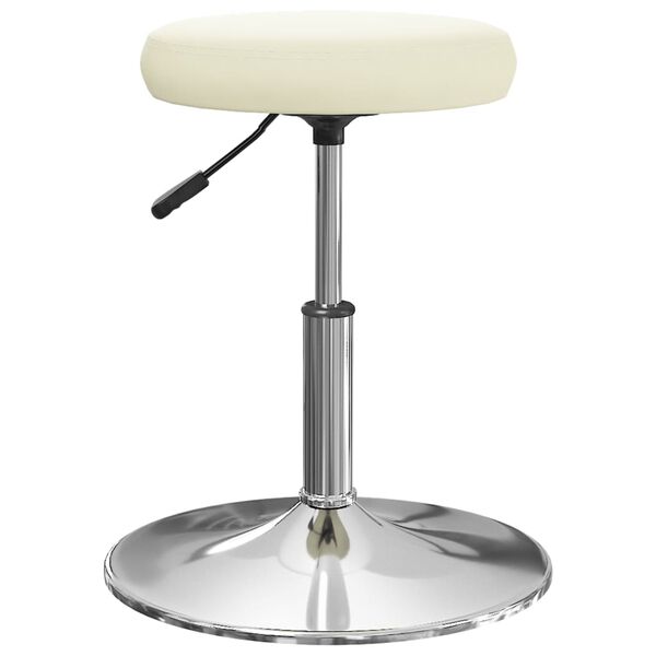 vidaXL Tabouret de bar Cr&egrave;me Similicuir