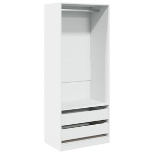 vidaXL Garde-robe blanc 80x50x200 cm bois d'ing&eacute;nierie
