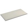 vidaXL T&ecirc;te de lit murale 12 pcs Cr&egrave;me 30 x 15 cm Velours