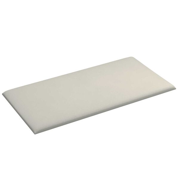 vidaXL T&ecirc;te de lit murale 12 pcs Cr&egrave;me 30 x 15 cm Velours