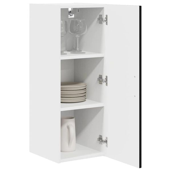 vidaXL Armoire de cuisine avec stockage Kalmar Noir 30 x 31 x 80 cm