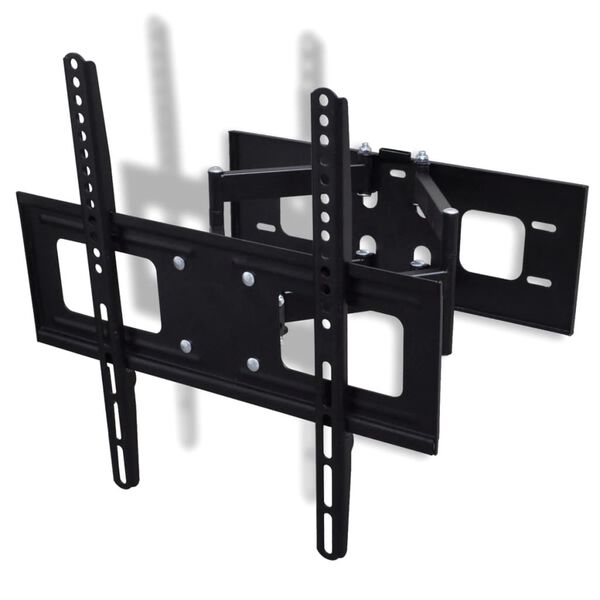 vidaXL Support TV à double bras pivotant 3D 400 x 400 mm 32" - 55"