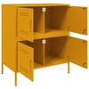 vidaXL Buffet jaune moutarde 68x39x79 cm acier