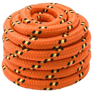 vidaXL Corde de bateau 3 mm 50 m Orange