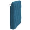 vidaXL Coussin de tête de lit bleu 90 cm velours