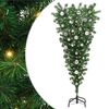 vidaXL Sapin de No&euml;l artificiel pr&eacute;&eacute;clair&eacute; invers&eacute; avec ensemble de boules