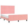 vidaXL Cadre de lit sans matelas rose 140x190 cm velours