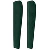 vidaXL T&ecirc;te de lit avec oreilles Vert fonc&eacute; 83x23x118/128 cm Velours