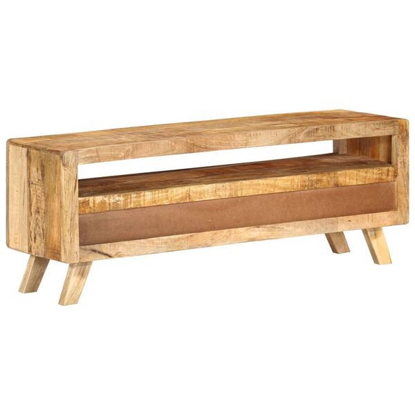 vidaXL Meuble TV 110x30x40 cm Bois massif de manguier