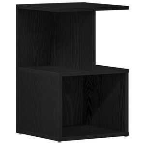 vidaXL Cabinet de chevet Ch&ecirc;ne noir 35 x 35 x 55 cm Bois d'ing&eacute;nierie