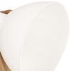 vidaXL Lampadaire Blanc E27 Bois de manguier massif