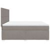 vidaXL Sommier &agrave; lattes de lit avec matelas Taupe 180x200 cm Tissu