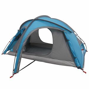 vidaXL Tente de trekking avec housse de pluie r&eacute;sistante &agrave; l'eau Bleu