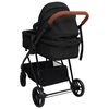vidaXL Poussette pour bébé 3-en-1 Anthracite et noir Acier