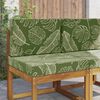 vidaXL Coussin de canap&eacute; d'ext&eacute;rieur 2 pcs Mod&egrave;le feuille Polyester